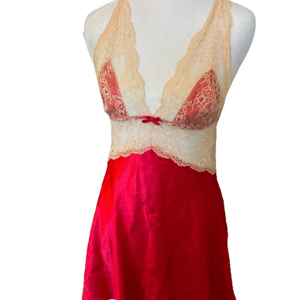 Babydoll Victoria's Secret Lovely Barbie Pink Short Nightgown Slip Dress Lace S